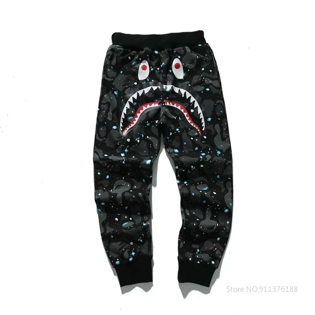 BAPE Galaxy Night Shark Pants